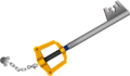 The Kingdom Key as seen in the Kingdom Hearts series.