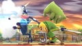 Greninja vanishes with its Substitute in place in Super Smash Bros. for Wii U.