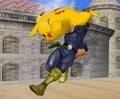 Using its back aerial on Captain Falcon on Temple.