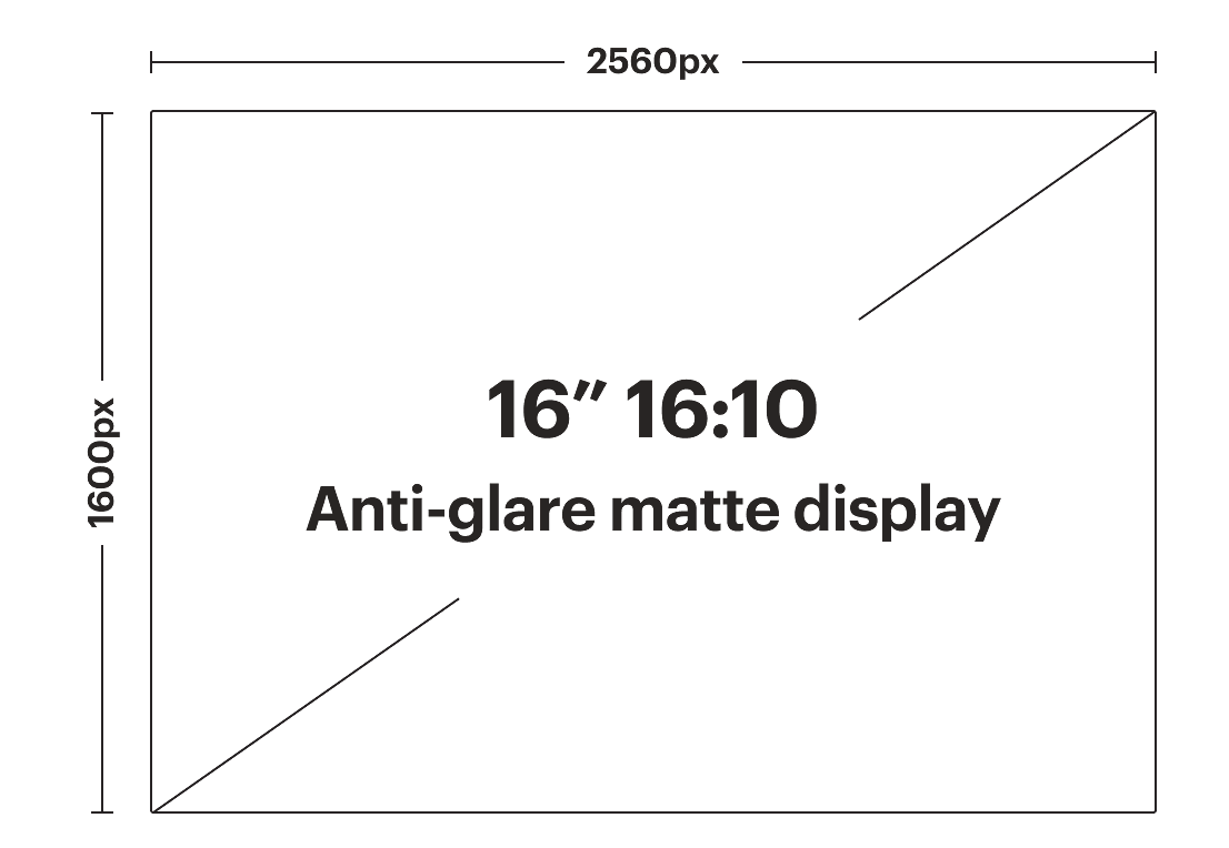 Laptop 16 Display Dimensions