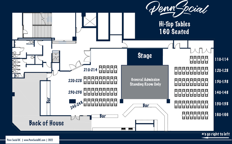 Floor Plan Hitops Numbered