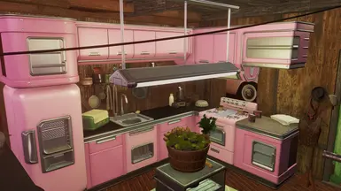 Pink Kitchen in homeplate