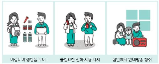 비상사태 발생시 국민행동요령 3가지