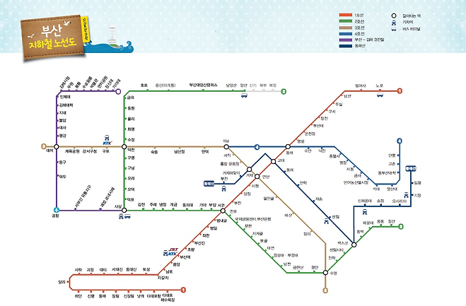 부산 지하철 노선도