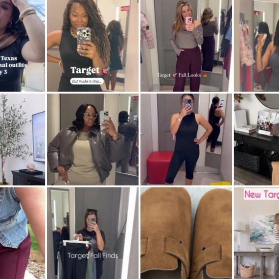 Collage of people showing off their #TargetStyle