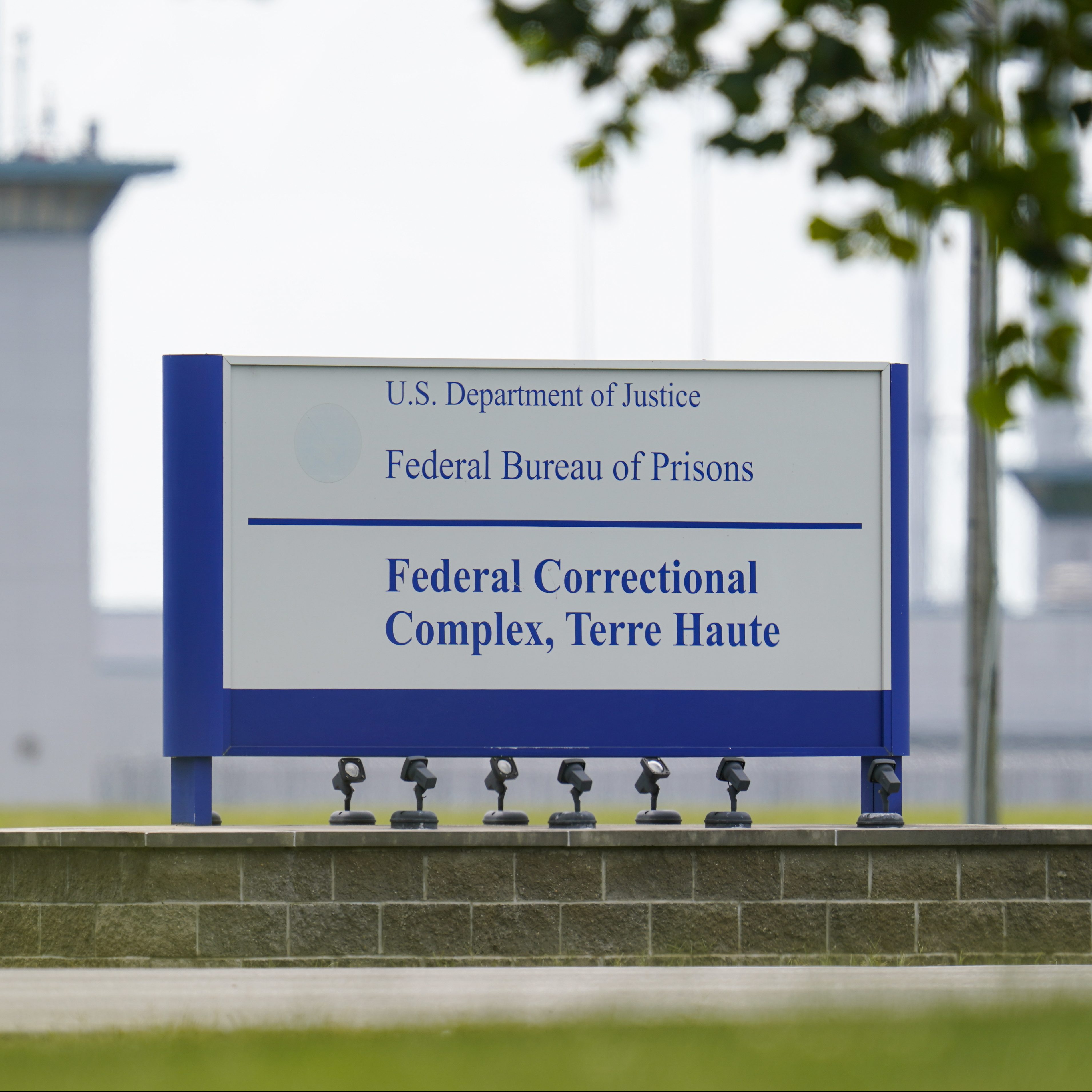 The federal prison complex in Terre Haute, Ind., is shown Friday, Aug. 28, 2020. The scheduled federal execution at the facility of Keith Nelson, who was convicted in the killing of a 10-year-old Kansas girl,  was back on track Friday after an appellate panel tossed a lower court's ruling that would have required the government to get a drug prescription before it could use pentobarbital to kill the inmate.  (AP Photo/Michael Conroy)