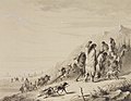 1858-1860 - Alfred Jacob Miller.- Pawnee Indians Migrating,1858-1860