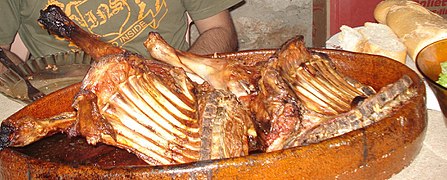 Roast lamb of Castile and León