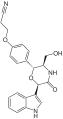 English: Structure of oxazinin-4 (drawn according to p. 174) Deutsch: Struktur von Oxazinin-4