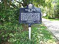 Historical marker about Black Bear Trail, by Lake Lily