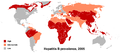 Distribution of Hepatitis B