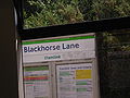 a sign for Blackhorse Lane tram stop