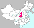 陕西地图（Location of the Province)