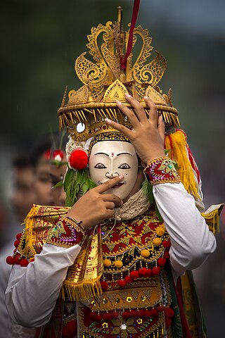 Tarian Telek, a Balinese dance performed once every fifteen days