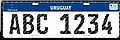 Mercosur plate since 2015 for private vehicles