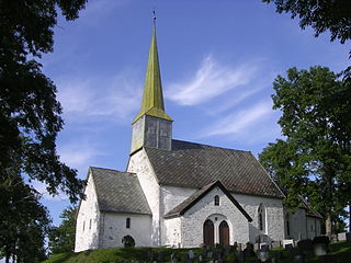 English: Alstadhaug church, romanesque and gothic 12th century