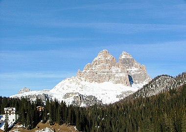 Tre Cime viste da Misurina