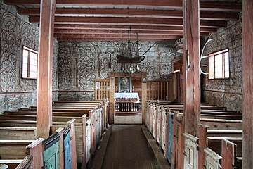 English: Holdhus church interior