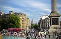 Trafalgar Square on a summer evening