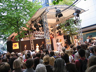 Straßenmodenschau in Krefeld, Sept. 2007