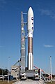 Atlas V 551 with the New Horizons Pluto probe on Launch Pad 41 in Cape Canaveral.