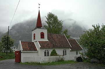 Norsk bokmål: Undredal stavkirke English: Undredal Stave Church