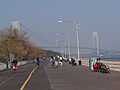 People, walking and cycling in New York City