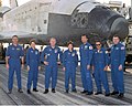 Crew of STS-114 after the landing