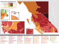 British Columbia general election 2017 - Winning party vote by riding