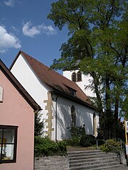 Evang. Johanneskirche Stuttgart-Zuffenhausen - Blick von Südwesten