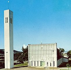 English: Steinkjer church (erected 1965)