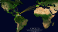 Mapa de rutas aéreas CCS/SVMI