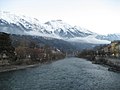 العربية: منظر من جسر الإنّ باتجاه الشرق عند الساعة 5 صباحا English: view from bridge Innbrücke in an easterly direction at 5am