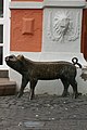 Bronzeskulptur zur Erinnerung an die Säubrennersage auf dem Wittlicher Markt