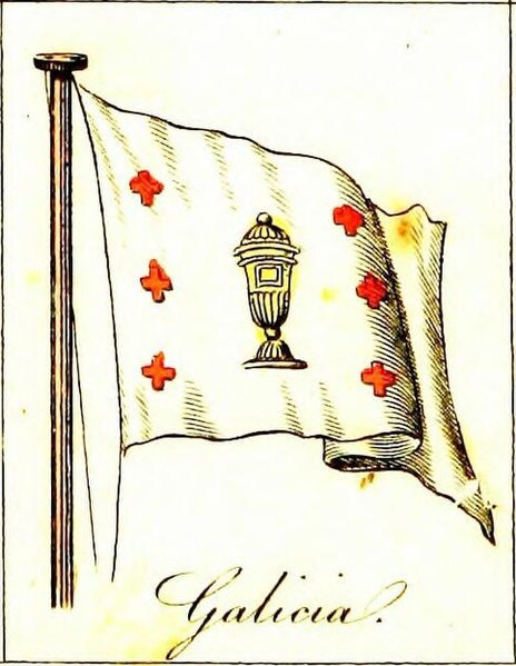 File:Bandeira da Galiza em A Display of the Naval Flags of All Nations (1820).jpg