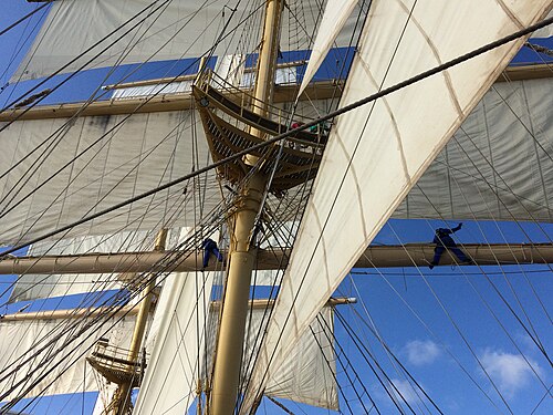 Sails on the Royal Clipper