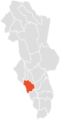 Stange marked red in the county of Hedmark