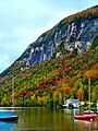 Fall foliage at Lake Willoughby