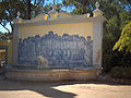 Fountain with azulejo in the municipal park