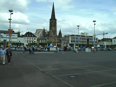 Bookstore Book & Seip; St. Louis church; Sparkasse in 2007