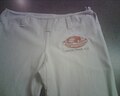 Abada pants waistline and logo