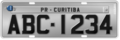 License plate 2008-2012