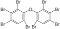 English: Skeletal formula of 2,2′,3,3′,4,4′,6,6′-octabromodiphenyl ether (congener BDE-197) Deutsch: Strukturformel von 2,2′,3,3′,4,4′,6,6′-Octabromdiphenylether (Kongener BDE-197)