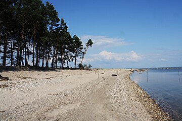 Beach on Kihnu island