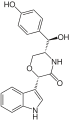 English: Structure of oxazinin-2 (CAS 331836-03-4; PubChem) Deutsch: Struktur von Oxazinin-2