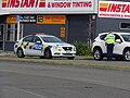 Holden Commodore in a traffic stop