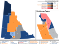 Yukon general election 1992 - Winning party vote by riding