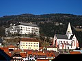 Ortsansicht mit Schloss und Stadtpfarrkirche