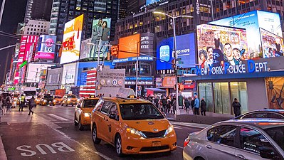 Billboards in Times Square