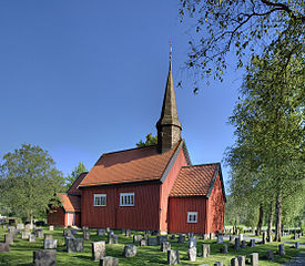 English: Vuku church (1655), Verdal